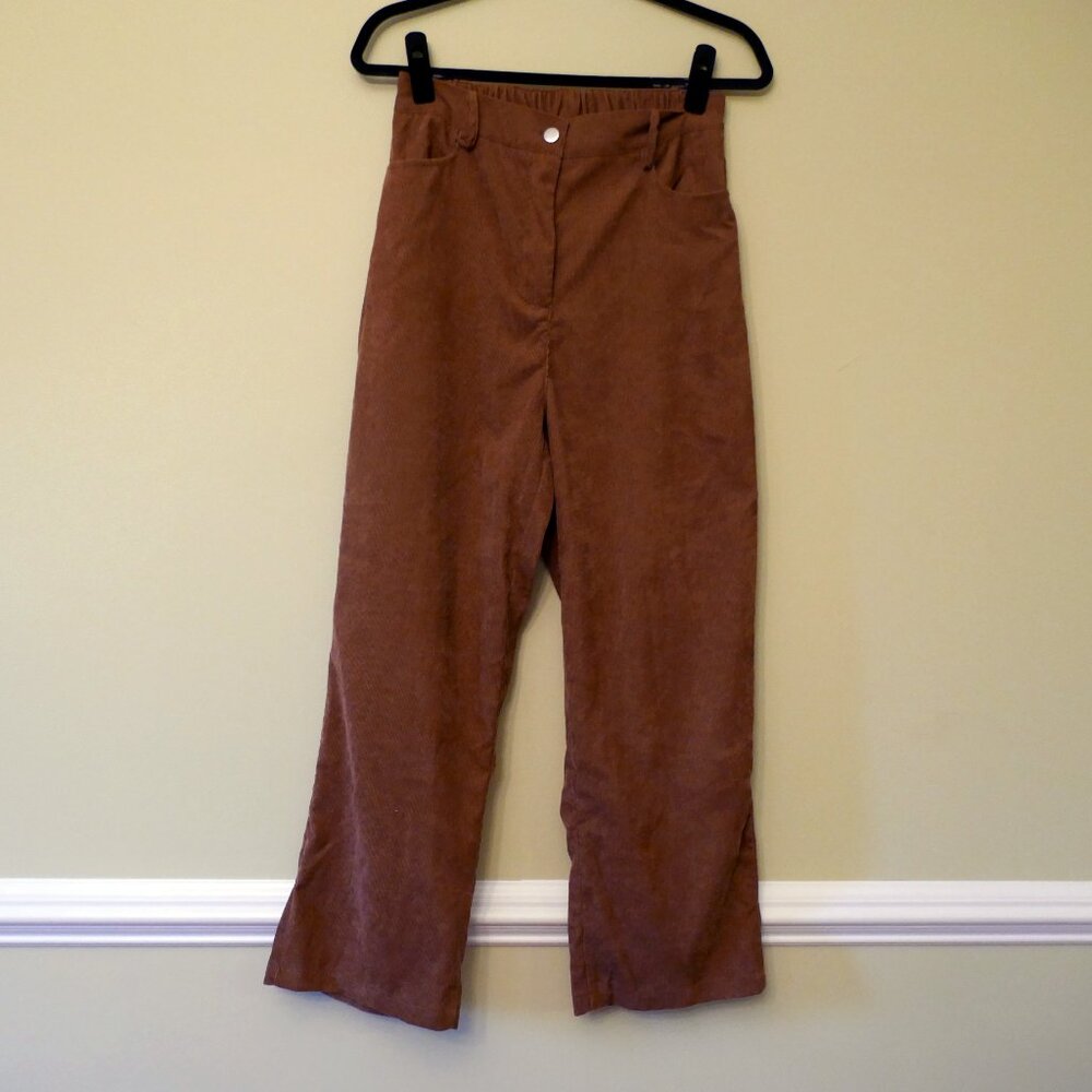 ROMWE Brown corduroy pants